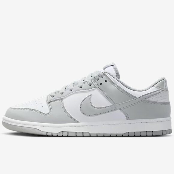 Nike Dunk Men's Low Retro Sneakers Shoes in Light Smoke Grey - Picture 1 of 9